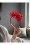 Red Tulle Bow Detailed Maternity Crown Henna Crown - Baby Shower Crown & Birth Photography - 2