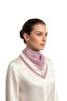 Dried Rose Wide Border Plain Silk Handkerchief - 2