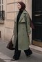 Double Button Lined Khaki Trench Coat - 3
