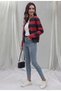 Malkoçbey Black Knitwear Striped Crop Cardigan - 2