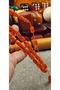 Orange Amber Prayer Beads – Skilled Craftsman – 0.6 Delim Ottoman Antique Mihteri – 7.40 X 10.90 mm - 6