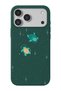 iPhone 17 Pro/18 Pro Compatible Suede+Tpu Silicone Phone Case with Turtle Pattern in Space