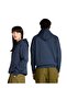Emboridered Logo Brushback Men's Navy Blue Hooded Sweatshirt - 2