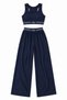 Women's Bustier and High-Waisted Wide-Leg Pants Two-Piece Set - 4