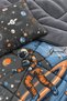 Mars |   Space Patterned Wellsoft Double-Sided Single Duvet with Pillowcase |   Bedspread |   Quilt |   Pillowcase |   2 Pieces - 6