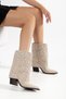 Women's Cowboy Boots Pointed Toe Embroidery Detailed Thick Heel Western Boots - 4