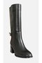 Valeria Genuine Leather Buckle Heeled Boots - 2