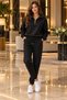Premium Unisex Cotton Half Zipper Sweatshirt Jogger Set 3 Yarn Bottom-Top Set - 5