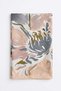 Magnolia Flower Aqua Soft Scarf 8049 - Ecru - 3