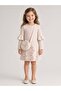 Girl's Embroidered Ruffle Dress Bag Set Long Sleeve - 2