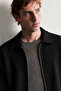 Men's Oversize Double Zipper Knitwear Jacket - 2