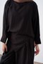 Women's Asymmetrical Cut Loose Trousers Suit Black - 7