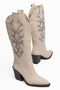 Women's Cowboy Boots Pointed Toe Embroidery Detailed Thick Heel Western Boots - 3