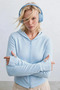 Women's Zip-Up Sweatshirt - Baby Blue