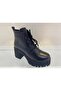 Genuine Leather, Fur Inside, Lace-Up, Zippered Boots, Women's Shoes - 2