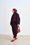 Women's Shirt Collar Zipper Detail Jacket Suit Plum - 4