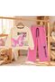 Girl's Butterfly Printed Sweatshirt and Wide-Leg Sweatpants 2-Piece Set - 2