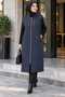 Women's Quilted Long Zippered Pocket Seasonal Tessture Vest - 2
