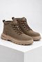 Canda Men's Brown Nubuck Lace-Up Casual Boots / Daily Shoes - 3