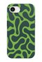 iPhone 16E/17E - Compatible Waves Design Suede Interior + Tpu Flexible Silicone Phone Case