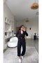 Black Zr Model Self-Vest Slim Suit - 4