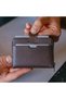 محفظة MAYFAIR الجلدية البسيطة ذات السحاب، حامل بطاقات RFID - 6