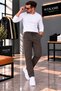 Men's Regular Fit Jogger Fabric Pants - 2