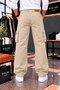 Men's Gabardine Baggy Fit Cargo Pants - 2