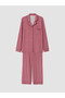 Alita City with a Difference, Lcw Dream Pink Combed Cotton Patterned Long Sleeve Women's Pajama Set - 5