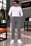 Men's Regular Fit Jogger Fabric Pants - 2