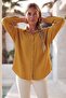 Mustard Shirt with Collar, Cuffed Sleeves, Buttoned Pockets, Casual Tencel Fabric Woven Shirt 68 67 - 5