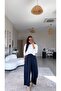 Navy Blue Stoned Premium Slim Fit Trousers - 2