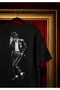 Michael Jockson Printed Crew Neck Cotton Oversize Fit Unisex Short Sleeve T-Shirt - 3