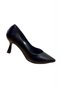 800 Shiny Leather Pointed Toe Goblet Heeled Shoes - 2