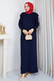 Women's Lace Detailed Mercerized Knitwear Dress - 4