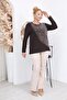 Plus Size Stoned Modal Fabric Blouse - 6