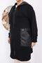 Plus Size Parachute Fabric Tunic Cardigan with Pockets - 8