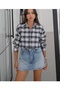 Women's Plaid Shirt - 4