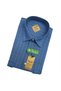 Men's Classic Wide Cut Plaid Double Pocket Short Sleeve Cotton Shirt - 2