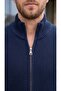 Anti-Pilling Stand Collar Zippered Men's Knitwear Cardigan - 5