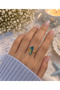 Colorful Animal Charm Ring Set - 2