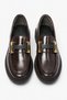 Sures H Buckle Women's Ballerinas Brown Patent Leather - 2