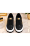 Women's Pearl Detailed Floral Embroidered Thick Sole Sneaker Shoes with Gold Accessories - 8