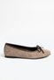 Renola Women's Bow-Tie Ballerina Flats Mink Suede - 4