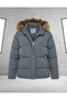 Fur-Collared Padded Waterproof Thick Winter Nova Fabric Women's Coat