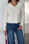 Women's Polo Neck Plain Basic Knitwear Sweater - 5
