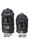 Camping Bag 45 Liter Backpack with Bellows for Trekking Outdoor Waterproof with 5 Compartments Lining, (Gray) - 7