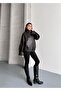 Women's Oversize Leather Jacket - 6