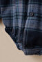 Baby Boy Buttoned Plaid Checkered 100% Cotton Shirt Collar Snap Fastener Bodysuit - 2