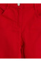 Two Mt Shop Quality Lcw Kids Red Gabardine Plain Standard & Regular Girls' Trousers - 2